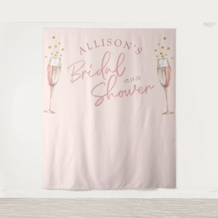 Tenture Fond chic moderne de calligraphie avec flûtes à ch