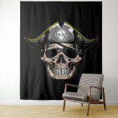 Tenture Fond Crâne de Pirate Capitaine Jack (En situation)