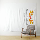 Tenture Fond d'automne jaune. Fond de mariage d'automne (En situation (horizontale))