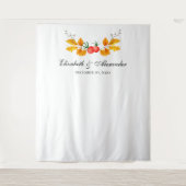 Tenture Fond d'automne jaune. Fond de mariage d'automne (Devant)