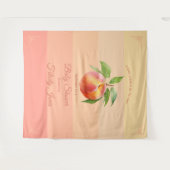 Tenture Fond de Baby Shower Peach Fuzz (Devant (Horizontal))