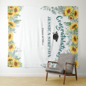 Tenture Fond de Backdrop de Photo Eucalyptus Tournesols Mo (En situation (horizontale))