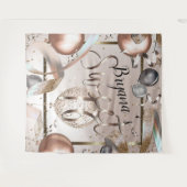 Tenture Fond de ballons en rose gold et paillettes pour Sw (Devant (Horizontal))