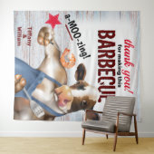 Tenture Fond de barbecue grillant des crevettes de vache (En situation (horizontale))