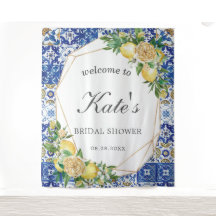 Fond de bienvenue pour Baby Shower de carreaux de 