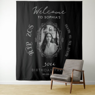 Tenture Fond de bienvenue pour fête d'anniversaire 30 ans