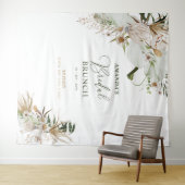 Tenture Fond de buffet pour brunch de fête prénuptiale boh (En situation (horizontale))