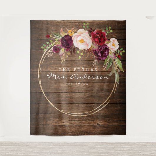 Tenture Fond de cabine de mariage de future Mme Bourgogne  (Devant)