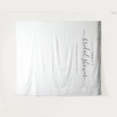 Tenture Fond de cabine de mariage pailleté argent pour pho (Devant (Horizontal))