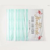 Tenture Fond de cabine de mariage rose Flamingle (Devant (Horizontal))