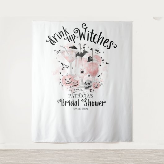 Tenture Fond de cabine de mariage sorcières d'Halloween 'B (Devant)