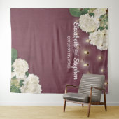 Tenture Fond de cabine de photo de mariage Fleurs Guirland (En situation (horizontale))