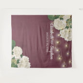 Tenture Fond de cabine de photo de mariage Fleurs Guirland (Devant (Horizontal))