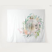 Tenture Fond de cabine photo à perles florales pour le 30e (Devant (Horizontal))