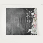 Tenture Fond de cabine photo à tableau noir floral (Devant (Horizontal))