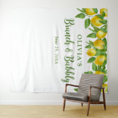 Tenture Fond de cabine photo Baby Shower Citrons Lumineux (En situation (horizontale))