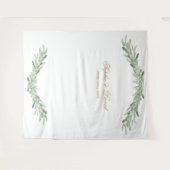 Tenture Fond de cabine photo Branches d'olivier à l'aquare (Devant (Horizontal))