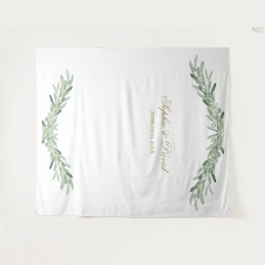 Tenture Fond de cabine photo Branches d'olivier à l'aquare (Devant (Horizontal))