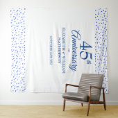 Tenture Fond de cabine photo de 45e anniversaire de mariag (En situation (horizontale))