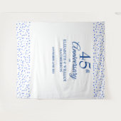 Tenture Fond de cabine photo de 45e anniversaire de mariag (Devant (Horizontal))