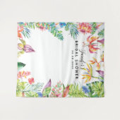 Tenture Fond de cabine photo de Baby Shower Chic Tropical (Devant (Horizontal))