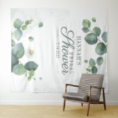 Tenture Fond de cabine photo de Baby Shower Eucalyptus (En situation (horizontale))