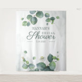 Tenture Fond de cabine photo de Baby Shower Eucalyptus (Devant)