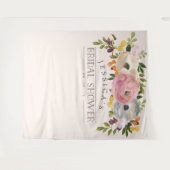 Tenture Fond de cabine photo de douche de mariée - Douces (Devant (Horizontal))