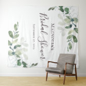 Tenture Fond de cabine photo de douche nuptiale d'eucalypt (En situation (horizontale))