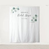 Tenture Fond de cabine photo de douche nuptiale Eucalyptus (Devant)