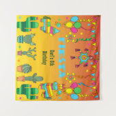 Tenture Fond de cabine photo de fête mexicaine Pinata (Devant (Horizontal))