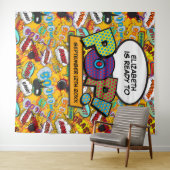 Tenture Fond de cabine photo de fête prénatale bébé amusan (En situation (horizontale))