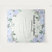 Tenture Fond de cabine photo de mariage aquarelle florale (Devant (Horizontal))