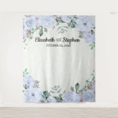 Tenture Fond de cabine photo de mariage aquarelle florale (Devant)