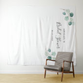 Tenture Fond de cabine photo de mariage avec eucalyptus (En situation (horizontale))