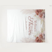 Tenture Fond de cabine photo de mariage avec herbe de Pamp (Devant (Horizontal))