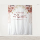 Tenture Fond de cabine photo de mariage avec herbe de Pamp (Devant)