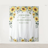 Tenture Fond de cabine photo de mariage élégant Eucalyptus (Devant)