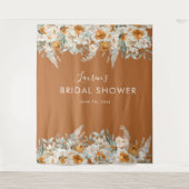 Tenture Fond de cabine photo de mariage en terre cuite (Devant)