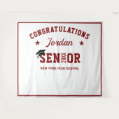 Tenture Fond de cabine photo de remise de diplôme moderne (Devant (Horizontal))