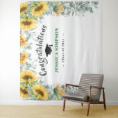 Tenture Fond de cabine photo Eucalyptus Tournesols moderne (En situation)