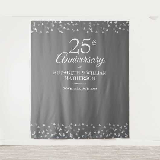 Tenture Fond de cabine photo pour le jubilé d'argent de 25 (Devant)