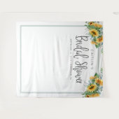 Tenture Fond de cabine photo pour mariage avec tournesol a (Devant (Horizontal))