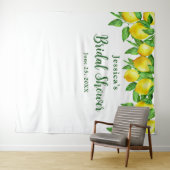 Tenture Fond de cabine photo pour mariage citron vif (En situation (horizontale))