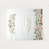 Tenture Fond de cabine photo Sweet Sixteen avec fleurs ros (Devant (Horizontal))