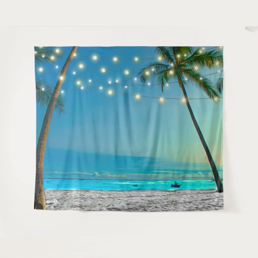 Tenture Fond de cabine photo Tropical Palms Beach Lights (Devant (Horizontal))