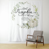 Tenture Fond de cabine pour Baby Shower avec un peu de ver (En situation)