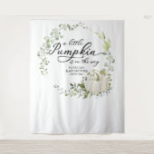 Tenture Fond de cabine pour Baby Shower avec un peu de ver (Devant)