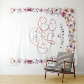 Tenture Fond de cabine pour Baby Shower Elegant Wildflower (En situation (horizontale))