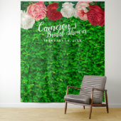 Tenture Fond de cabine pour fête prénuptiale florale avec (En situation)